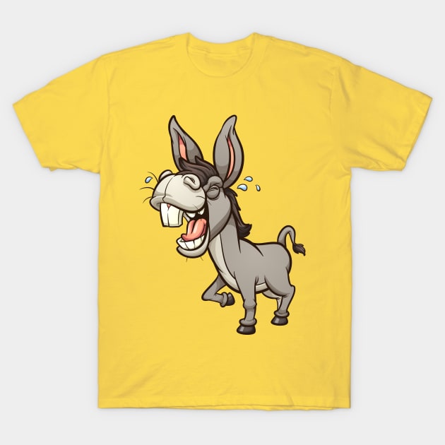 Laughing donkey T-Shirt by memoangeles